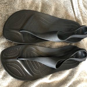 Never worn Crocs Size 8 Rubber Sandals